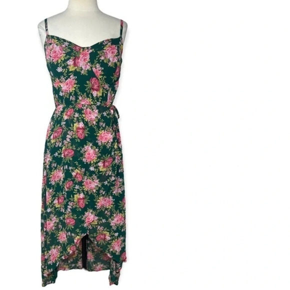 Lily Rose Juniors' Plus Size Lily Rose High-Low Floral Midi Dress size XXL - Picture 4 of 11